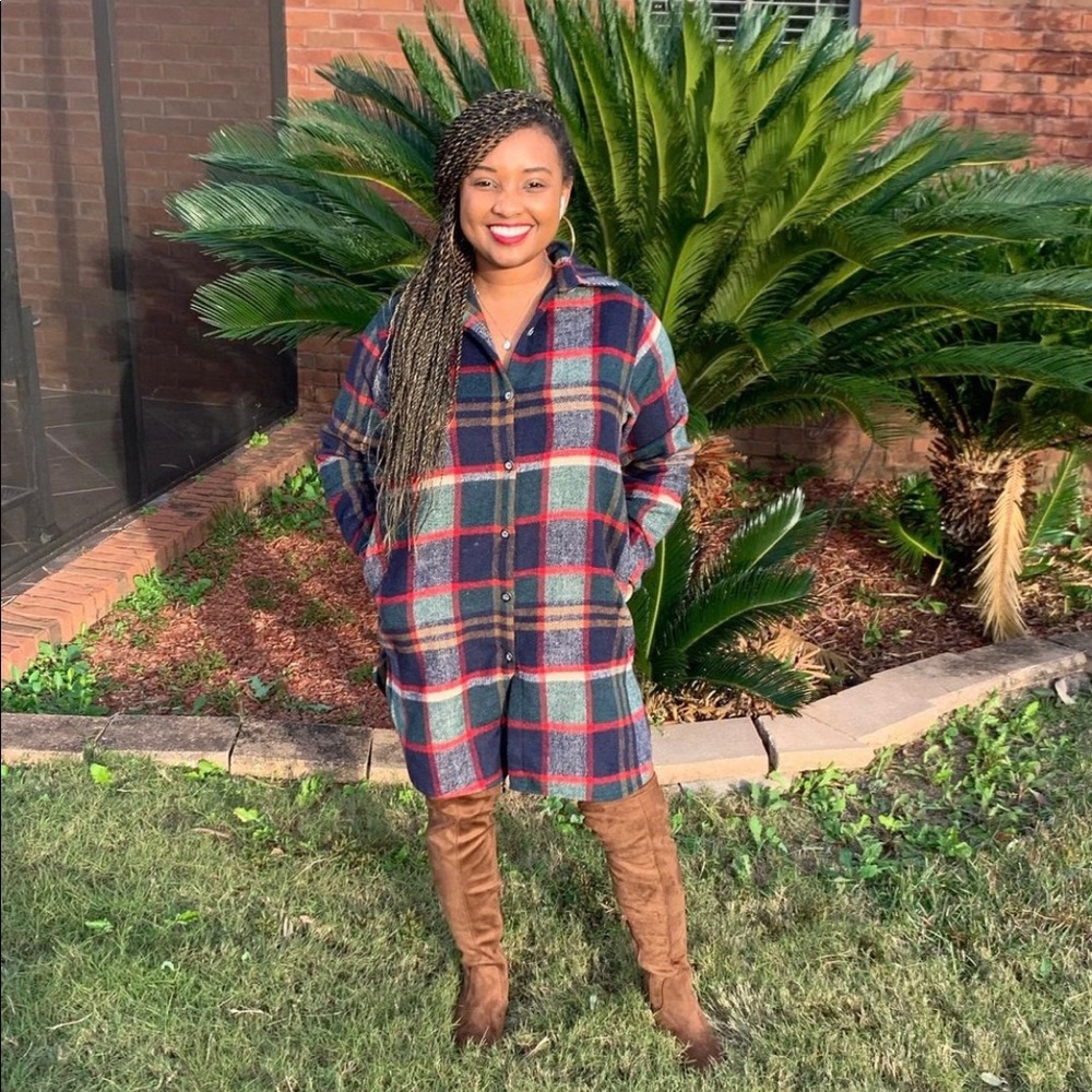 Flannel Shirt Dress